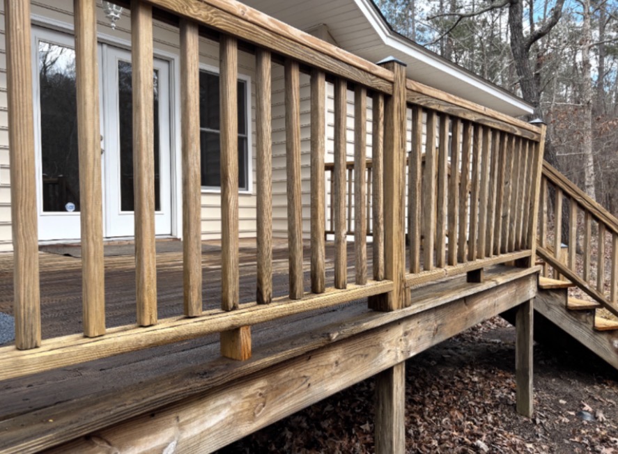 Deck & railing after