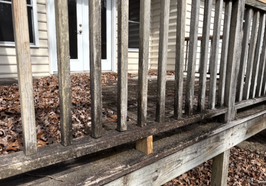 Deck & railing before